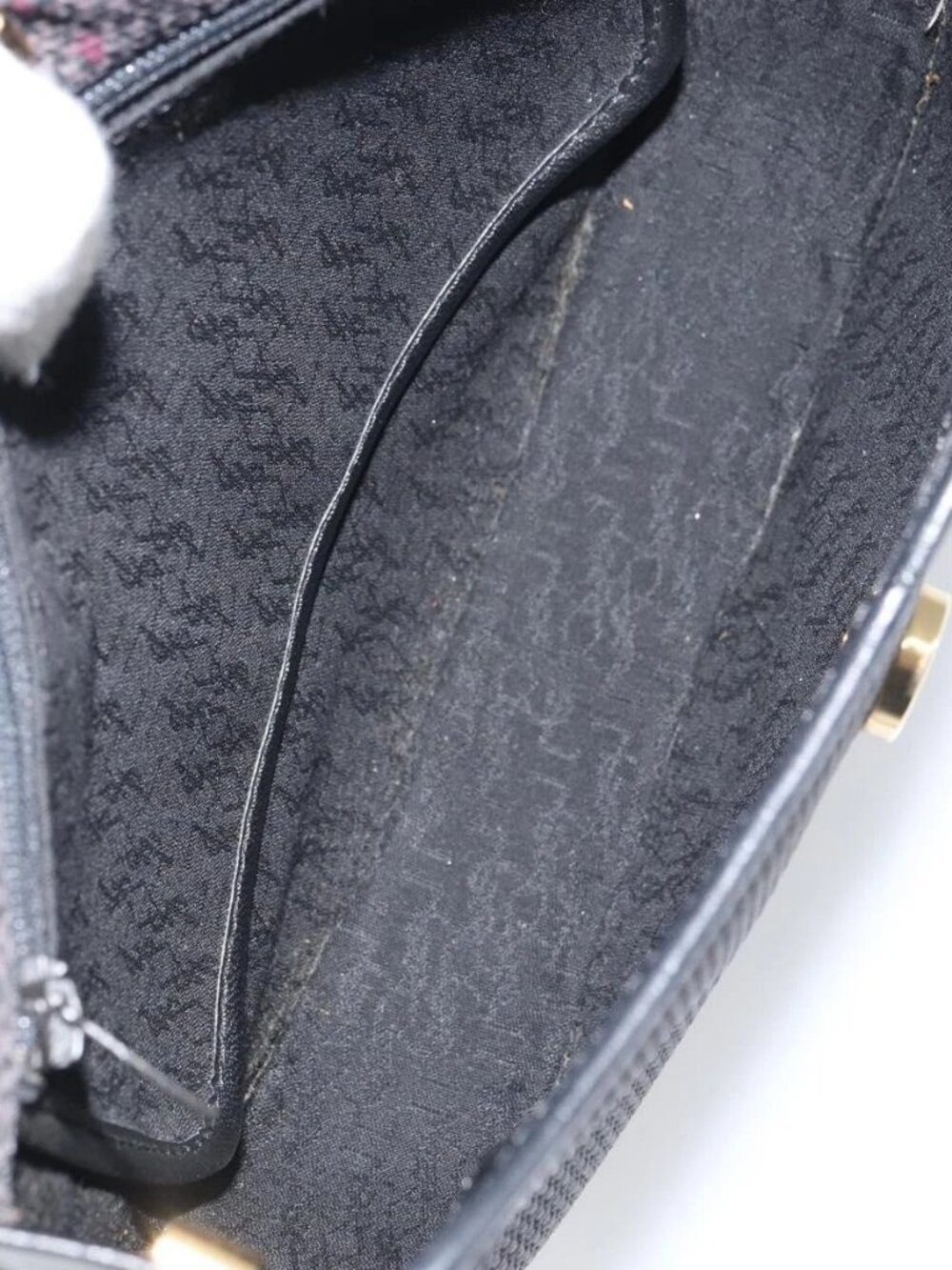 SAINT LAURENT Shoulder Bag PVC Leather Gray Gold Auth bs31403 - Picture 13 of 16